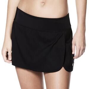 NIKE Swim Women's Black Boardskirt Skirt Bottom NESS8203 SOLID BLACK Large NWT